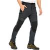 DAFENP Pantaloni Trekking Uomo Softshell Pantaloni Montagna Escursionismo Impermeabili Caldo Invernali All'aperto KZ1662M-Black2-M