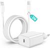 COONCXEN USB C Caricatore Rapido iPhone,[Apple MFi Certified] 2M Cavo Lightning con Type C Charger,USB C Spina Caricabatterie Cable Adattatore Batteria Cavetto Pour iPhone 14/13 Pro Max/Plus/12/11/SE/X/XS/XR/8