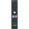 ALLIMITY Telecomando vocale Compatibile con TEKLIO Smart LED TV TK32HSA11 TK40HSA11 TKO43QA11 TKO24GTV TKO32GTV