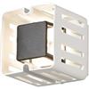Konstsmide 7978-250 Pescara Up Down Fan Outdoor Wall Light High Power 3W LED Lampada da parete/Lente in acrilico trasparente/Alluminio IP54 / Luce esterna bianca