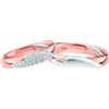 Polello ANELLO FEDE NUZIALE IN ORO ROSA E BIANCO 18KT UOMO-DONNA POLELLO