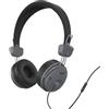 Hama - Cuffie a filo on-ear "Fun", con microfono, nero