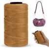 LEREATI Cordino per Borse Uncinetto Piatto Filo Macrame 1mm x 230m Macrame Corda Colorata Cordoncino per Borse a Uncinetto, Arazzo da Parete, Acchiappasogni, Fai da Te (Champagne)