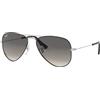 Ray-Ban 0RJ9506S Occhiali da Sole, Nero (Silver On Top Black), 50 Unisex-Bambini