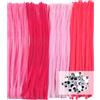 TOAOB THE ONE AND ONLY BABY TOAOB 100 Pezzi Scovolini per Lavoretti Rosa Pipe Cleaner Bastoncini Decorativi e 100 Occhi Mobili Adesivi per Bambole Pupazzi Artigianato Scrapbooking Fai da Te