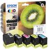 Epson MULTIPACK 5PZ Cartuccia ORIGINALE EPSON BCMY Expression Home XP-6600 T202XL 202XL BK CYM BKPH C13T02G74010