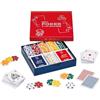 Dal Negro - Set professionale completo carte e fiches da poker, composto da 125 fiches da gioco, 2 mazzi da poker e 5 dadi, 3479