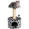Trixie tiragraffi toledo grigio con impronte 31x61x31cm