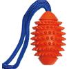 karlie gioco in gomma ruffus aqua football con maniglia 9cm
