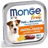 Monge fruit dog paté bocconcini anatra e arancia 100gr
