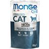 Monge grill adult cat bocconcini in jelly trota sterilised 85gr