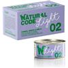 Natural code light 02 tonno, orata e mela 4x70gr