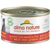 Almo nature dog hfc natural manzo e prosciutto 95gr
