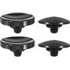 PATIKIL Otturatore Rilascio Pulsante, 4pz Morbido Otturatore Rilascio Pulsante Pure Rame Fotocamera Otturatore Pulsante Compatibile con DSLR/SLR Fotocamera, Nero