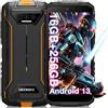 DOOGEE S41 Max Rugged Smartphone 2024 Android 13, 16GB + 256GB TF 1TB Telefono Indistruttibile, 6300mAh Batteria Smartphone Rugged, 5.5" IPS HD+, 13MP + 8MP Fotocamera, NFC/IP68/IP69K/GPS/Face ID