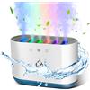 AiQInu Umidificatore 900ML, Dinamico Pick-up Humidifier con 6 Ugelli e 7 Colori Luci LED, 25dB Ultra Silenzioso, Umidificatore Diffusore di Aromi per Casa, Ufficio, 18x12x8 cm