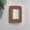 Applique Corten E27 da parete IP54 per esterni - serie METRO