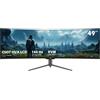 TITAN ARMY C49SHC monitor gaming 32:9 49 pollici DFHD 3840×1080 a schermo maggiorato, pannello CSOT HVA, curvo 1500R
