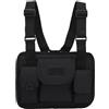 Generic da uomo - Zaino anteriore - Zaino da uomo sul petto - Zaino anteriore regolabile, alla moda, da viaggio, gilet per allenamenti e ciclismo, Nero , Refer to description, Unisex