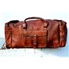 Fatto a mano Borsone da uomo 30" in pelle grande vintage borsone viaggio palestra weekend ...