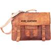 Fatto a mano Borsa a mano da uomo in vera pelle famosa 17" per laptop borsa a tracolla mes...