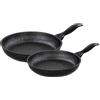 Barazzoni Set 2 Padelle Granitica Extra Induction, Diametro 20/24 Cm, Made in Italy
