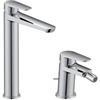 DEGHI Set miscelatore lavabo alto e bidet con scarico cromo - Lir