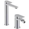 DEGHI Set miscelatore lavabo alto e bidet cromo - Fluid