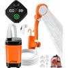 WADEO Doccia da Campeggio, [Colori Vivaci, Stile Unico] [Classica Versione] Batteria Ricaricabile 6000mAh, Doccia Portatile per Spiaggia, Animali, Auto, Giardino