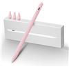 MEKO Penna iPad 2018-2025 13 Minuti di Ricarica Rapida Pencil con Rifiuto del Palmo,Penna per iPad 6-11ª, Air 3-5ª/13/11M2-M3, Mini 5/6ª, Pro 11/12.9(3-6ª)/13 M4