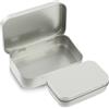 Ouligay Barattolo in Metallo Argentato Con Coperchio, Mini Scatola Organizer per la Casa e Piccoli Oggetti