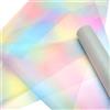 HENGBIRD Rotolo Tulle Rosa Azzurro Glitterato Color Arcobaleno Piccole Paillettes Nastro Gonna Tavolo Bobina 30cmx9m, Glitterate Luccicante Rotolo di Tulle per Fai da Te Bomboniere Feste Decorazione Tutù