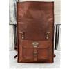 Fatto a mano Zaino per laptop vintage in vera pelle da uomo 22 pollici borsa messenger