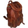 Fatto a mano Zaino da uomo in vera pelle 16" borsa per laptop grande escursionismo viaggio...