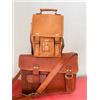 Fatto a mano Mini borsa messenger per laptop vintage in vera pelle da uomo fatta a mano se...