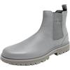 Calvin Klein Uomo Stivaletti Chelsea Eva Mid in Pelle, Grigio (Charcoal Grey), 45