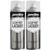 JENOLITE Lacca Trasparente Opaca | FINITURA CRISTALLO | 2x500ml | Sigilla, protegge e migliora | Multisuperficie | Resistente ai raggi UV e non ingiallente | Cassaforte per interni ed esterni