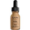 NYX Professional Makeup Fondotinta Total Control Pro Drop, Dosaggio preciso, Copertura personalizzabile e modulabile, Formula vegana, Finish come una seconda pelle, 13 ml, Tonalità: Beige