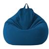Highdi Fodera per Poltrona a Sacco per Poltrona e Divano,Senza Imbottitura per Adulti e Bambini per Decorazione della Soggiorno Camera Giardino Salotto Balcone (Blu,80x90cm)