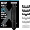 Braun REGOLABARBA UOMO e RASOIO ELETTRICO BARBA E Capelli Series X, Testina Flessibile Con lama 4D A Due Direzioni E Protezione SkinShield, 45 Minuti Di Utilizzo Senza Fili, Idea Regalo, XT3200