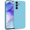 MyGadget Cover per Samsung Galaxy A55 5G - Custodia in Silicone Morbido a Doppio Strato - Case con Protezione Fotocamera & Fodera Interna Antigraffio - Turchese