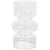 CiciIng Vaso in vetro geometrico, moderno vaso idroponico, vaso di vetro a tulipano, vaso decorativo per casa, ufficio, matrimonio (trasparente)