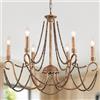 Ganeed Plafoniera Vintage Francese Classico Lampadario Appeso Ferro Battuto Lampada Bronzo 6 Luci