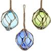 FRANK FLECHTWAREN Set di 3 palline di vetro decorative marittime