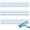Alloytool 3 pezzi di ricambio per lavavetri Leifheit Window & Frame Cleaner L, rivestimento di ricambio in microfibra senza strisce per la pulizia delle finestre