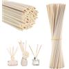 Lotbun 60 Pezzi Bastoncini per diffusore, Bastoncini per aromaterapia, Bastoncini per diffusore per Interni, Fibra di Vite per Aromaterapia (Colore del legno originale)