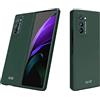 yanzi Compatibile con SamSung Galaxy Z Fold 2-5G Cellulare Cover(Verde) Custodia Ultra Sottile TPU Silicone Bumper Antiurto 360° Protezione Case+3D Vetro Temperato Pellicola Protettiva-2020