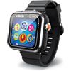 VTech - Kidizoom Smartwatch MAX Nero, Orologio Intelligente per Bambini, Doppia Fotocamera, Video, Giochi, Touch Screen Orizzontale, Versione ESP, Nero, 5.4 x 22.4 x 1.7 cm