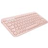 Logitech Tastiera Bluetooth K380 multi-dispositivo per Mac, facile commutazione tra un massimo di 3 dispositivi, chiavi a forbice, batteria 2 anni, MacOS/iOS/iPadOS, layout tedesco QWERTZ, rosa