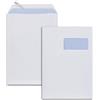 GPV 533 - Buste postali formato C4, 90 g/mq, con finestra, colore: Bianco
